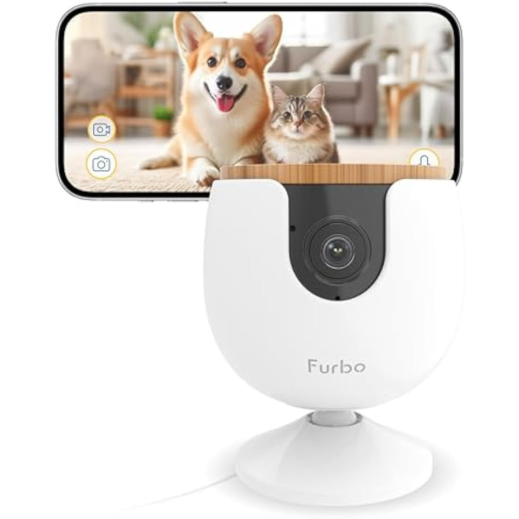 Furbo Mini Pet Camera – 1080p HD Indoor Dog & Cat Monitor with Audio