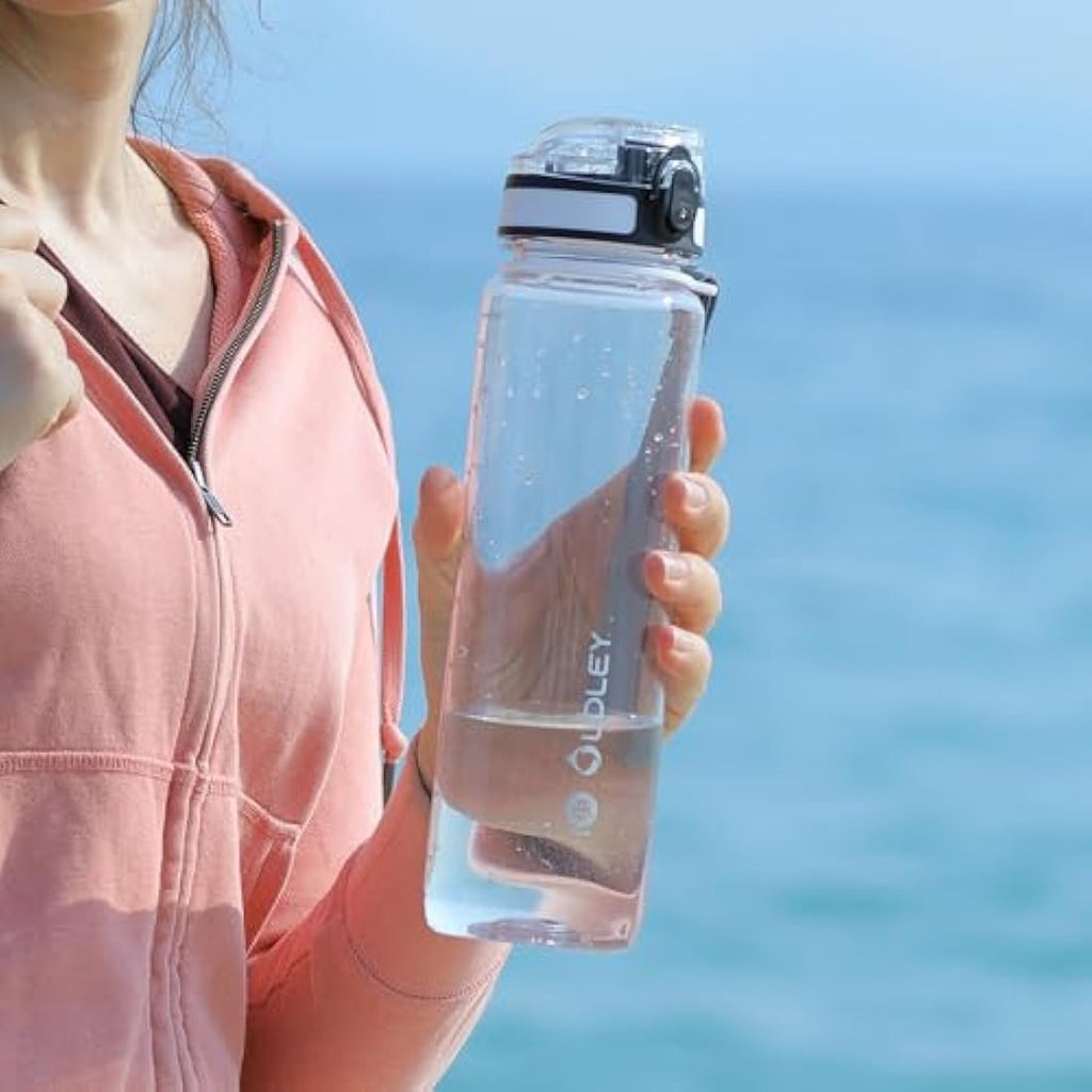 OLDLEY 1L Motivational Sports Water Bottle | Leakproof Tritan Plastic