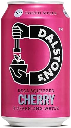 Dalston's Sparkling Cherry Soda – Real Fruit & Low Calorie (24 x 330ml)