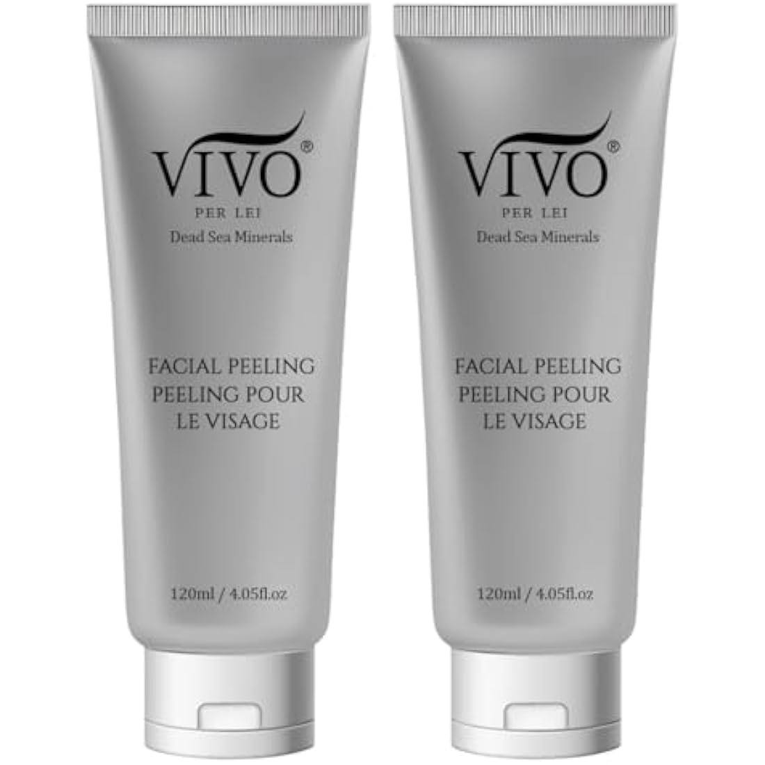 Vivo Per Lei Facial Peeling Gel – Gentle Dead Sea Face Scrub – 2 Pack