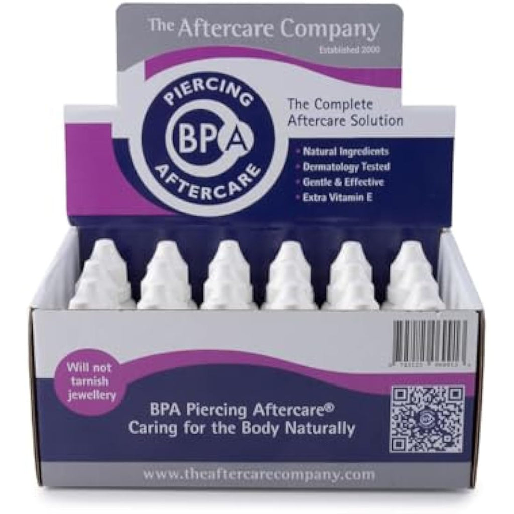 BPA Piercing Aftercare - 24 x 10ml Vegan Vitamin E Skin Healing Solution