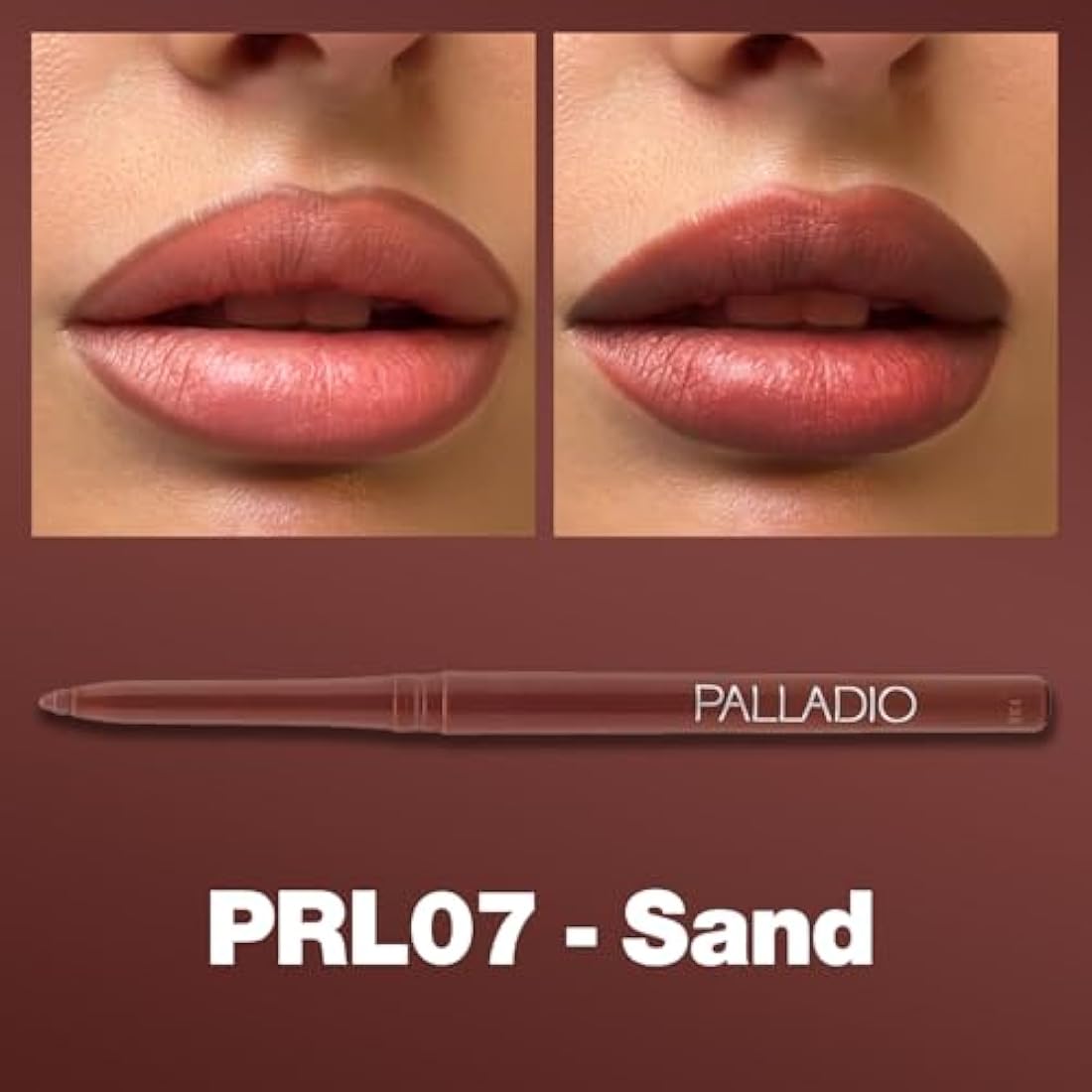 Palladio Automatic Retractable Lipstick – Waterproof Crayon, 07 Sand