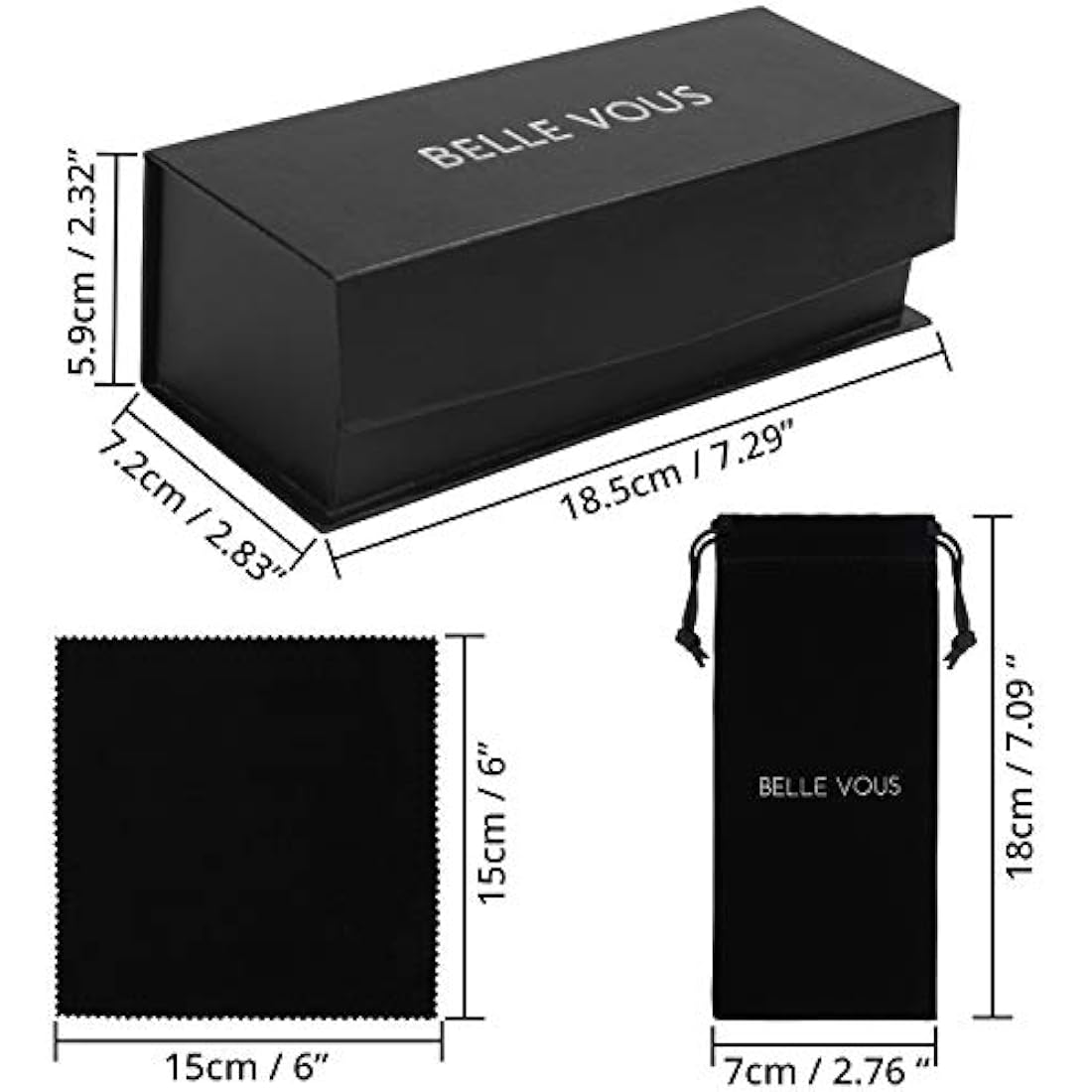 Belle Vous K9 Crystal Triangle Prism for Photography - 150mm Glass Refractor