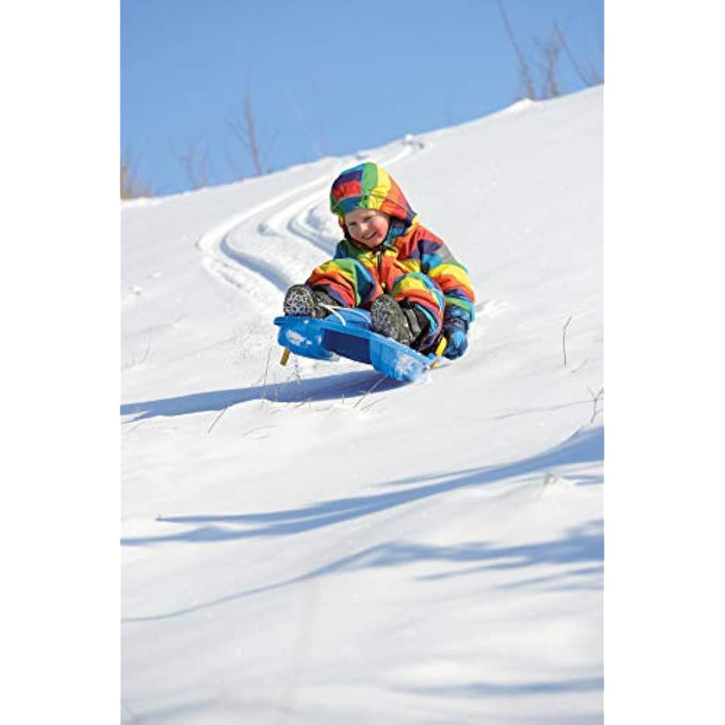 Dantoy Kids Snow Sledge with Safety Brakes – Durable Winter Toboggan