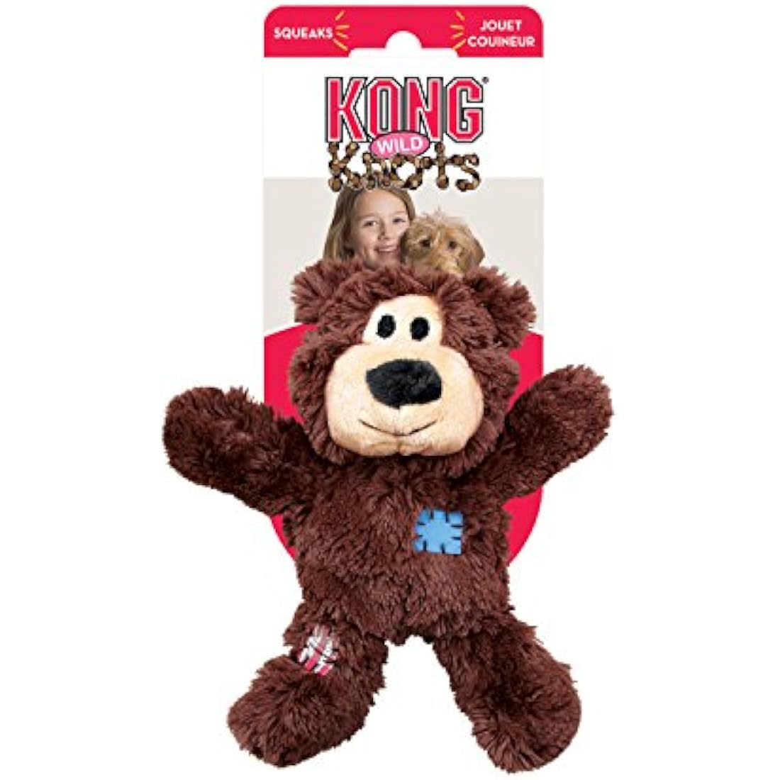 KONG Wild Knots Bear Dog Toy – Extra Large Durable Knotted Rope Plush