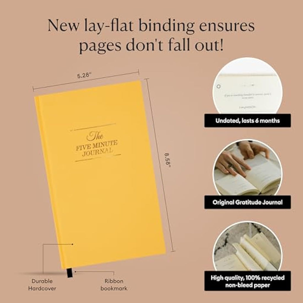 Intelligent Change: The Five Minute Gratitude Journal - Sunshine Yellow