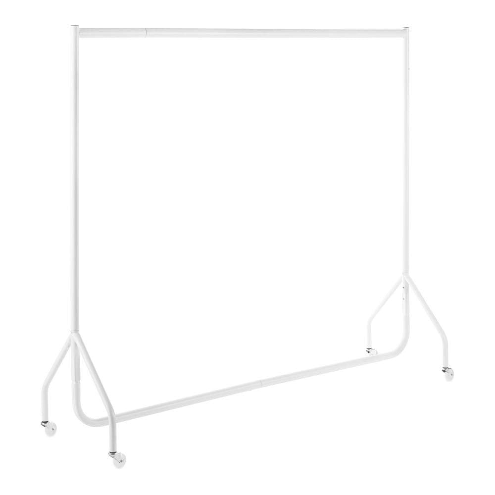 The Shopfitting Shop Heavy Duty White Clothes Rail | 6ft Steel Garment Rack