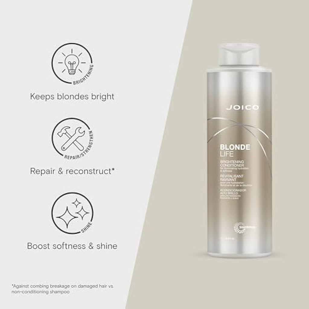 Joico Blonde Life Brightening Conditioner | Anti-Brassy & Hydrating 1000ml