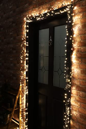 Christmas Concepts 1000 LED Warm White Cluster Lights – 12m Indoor/Outdoor