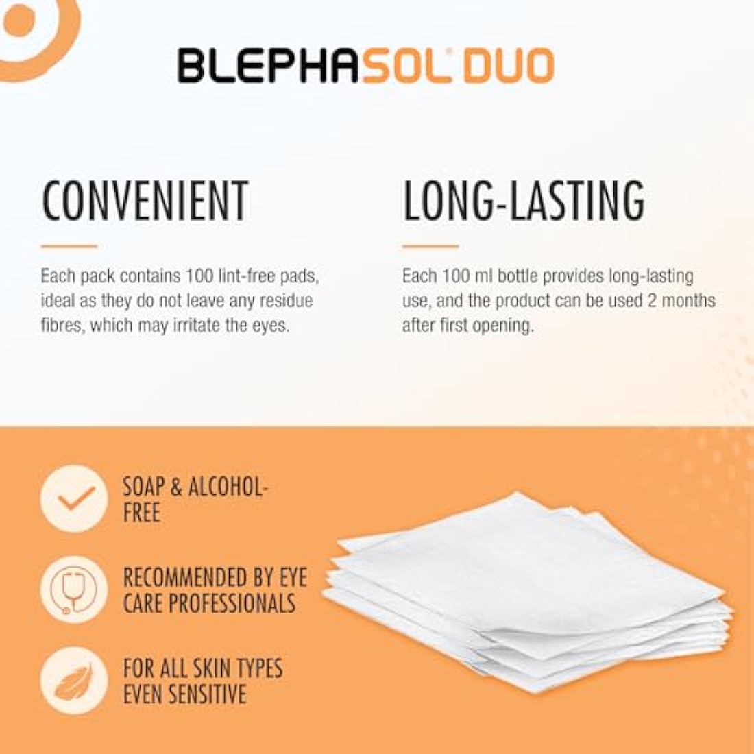 Blephasol Duo 100ml Micellar Eyelid Cleansing Lotion - 3 Pack