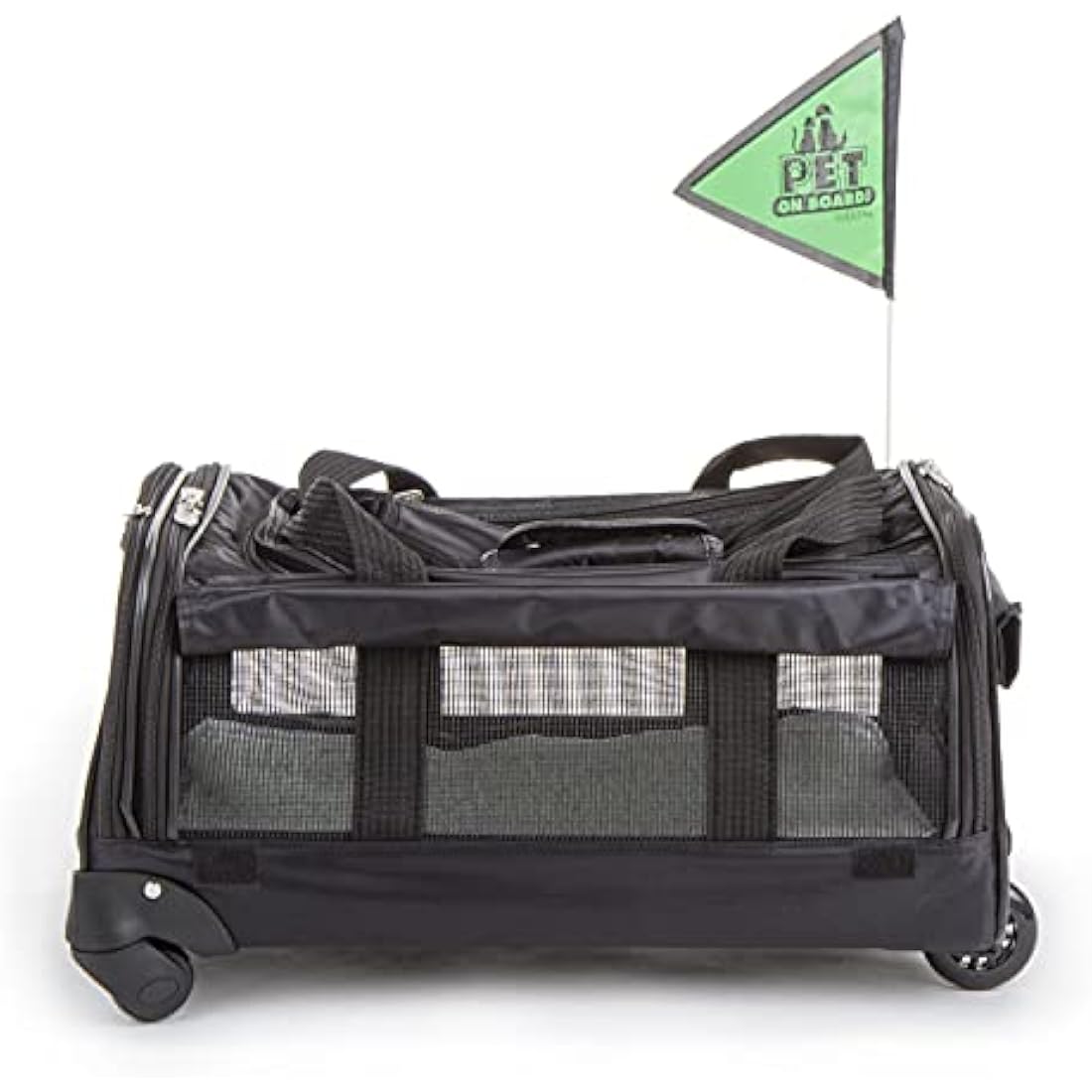 Sherpa Ultimate Wheeled Pet Carrier – Large Black Travel Bag