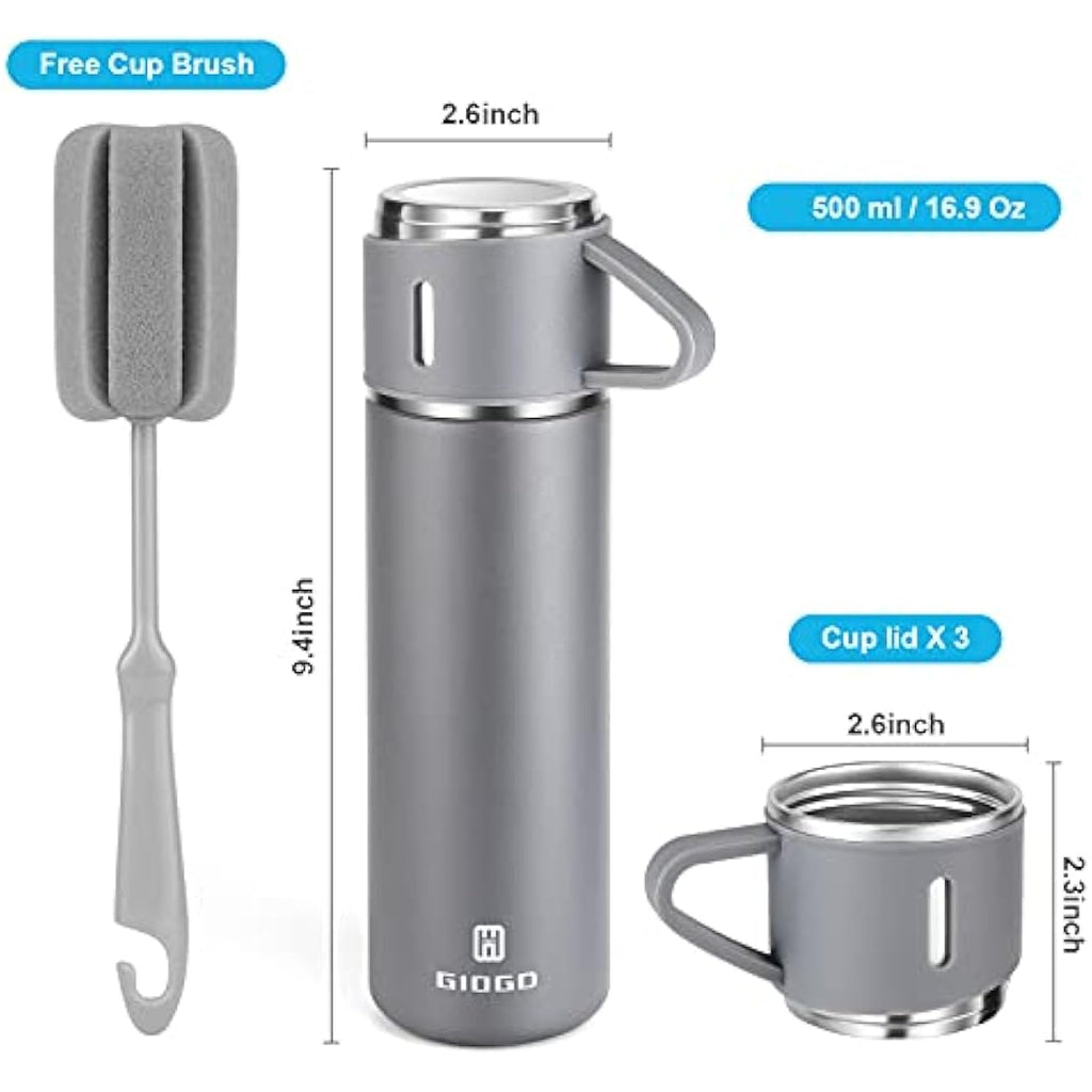 Jolof Store Vacuum Insulated Flask – 500ml Stainless Steel Thermal Bottle