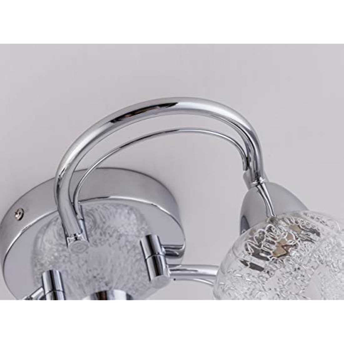 Aurolite Bolla 3-Light LED Semi Flush Ceiling Light | Polished Chrome