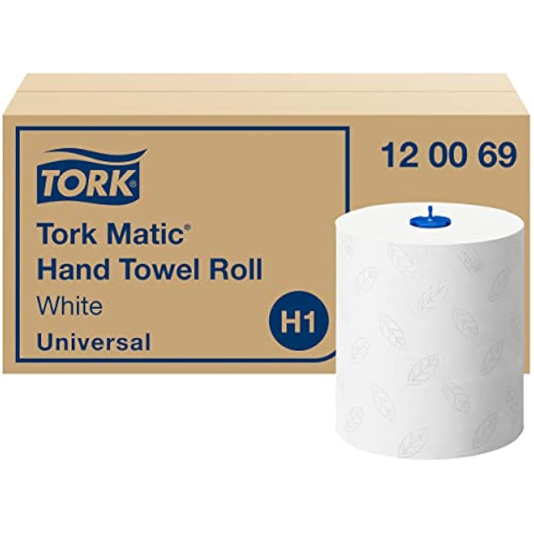 Tork Matic Hand Towel Roll H1 – White 2-Ply Universal Paper, 6 x 150m