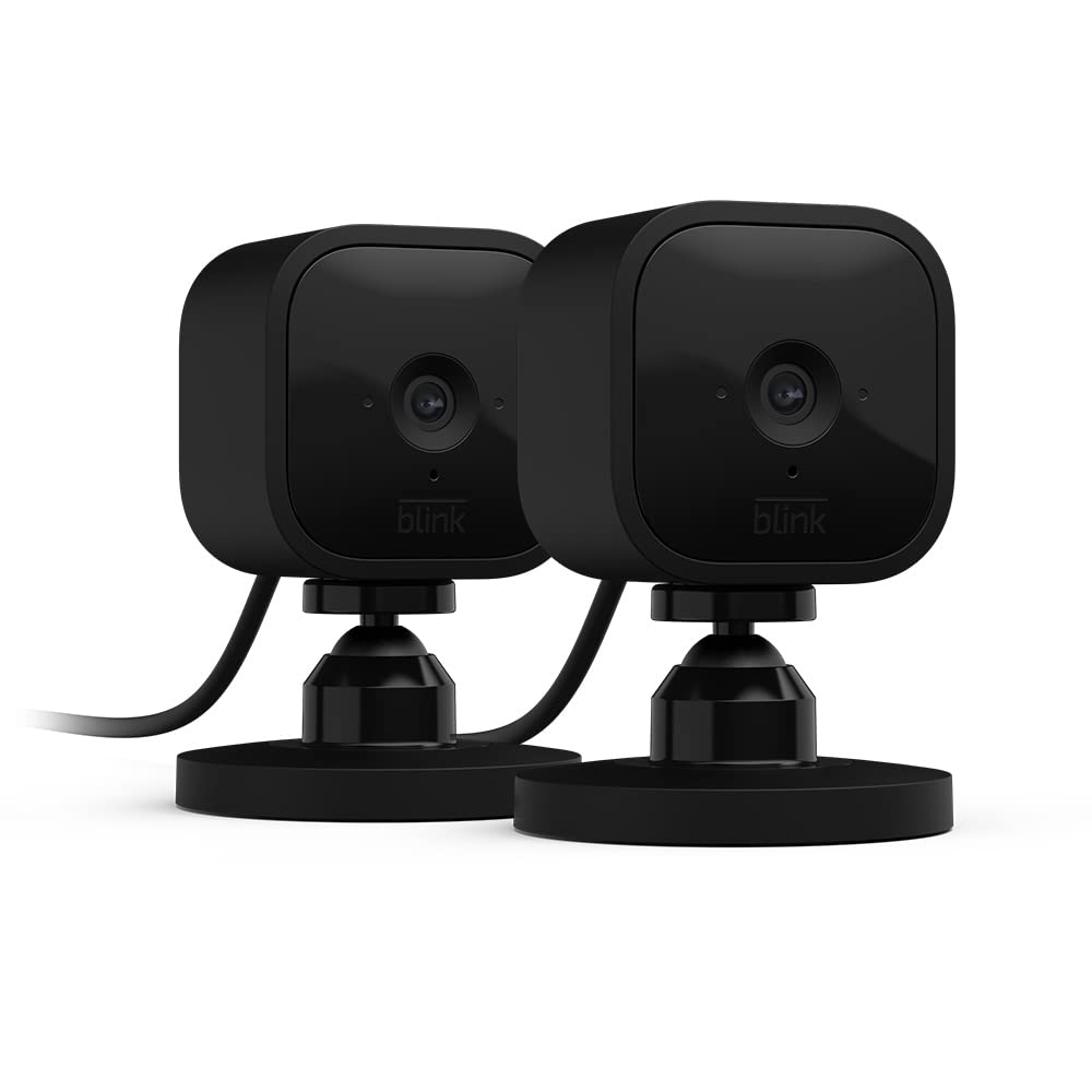 Blink Mini Indoor Security Camera – 1080p HD, Alexa Enabled, 2-Pack