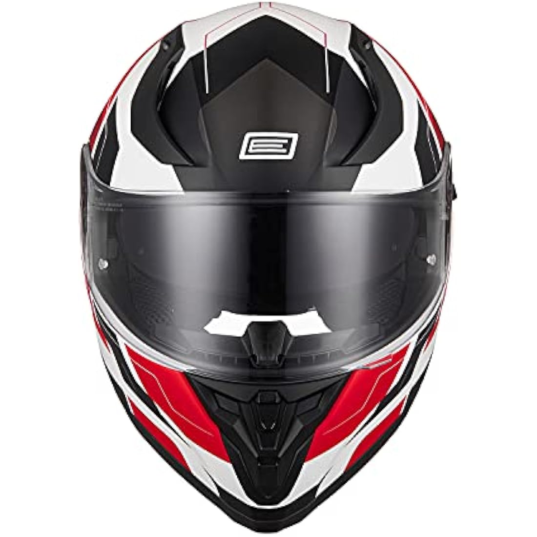 Origine Strada Full Face Motorcycle Helmet - Dual Visor - Red/White XL