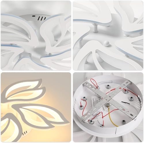 Jolof Store Modern Flower LED Ceiling Light – 45W Dimmable Floral Chandelier