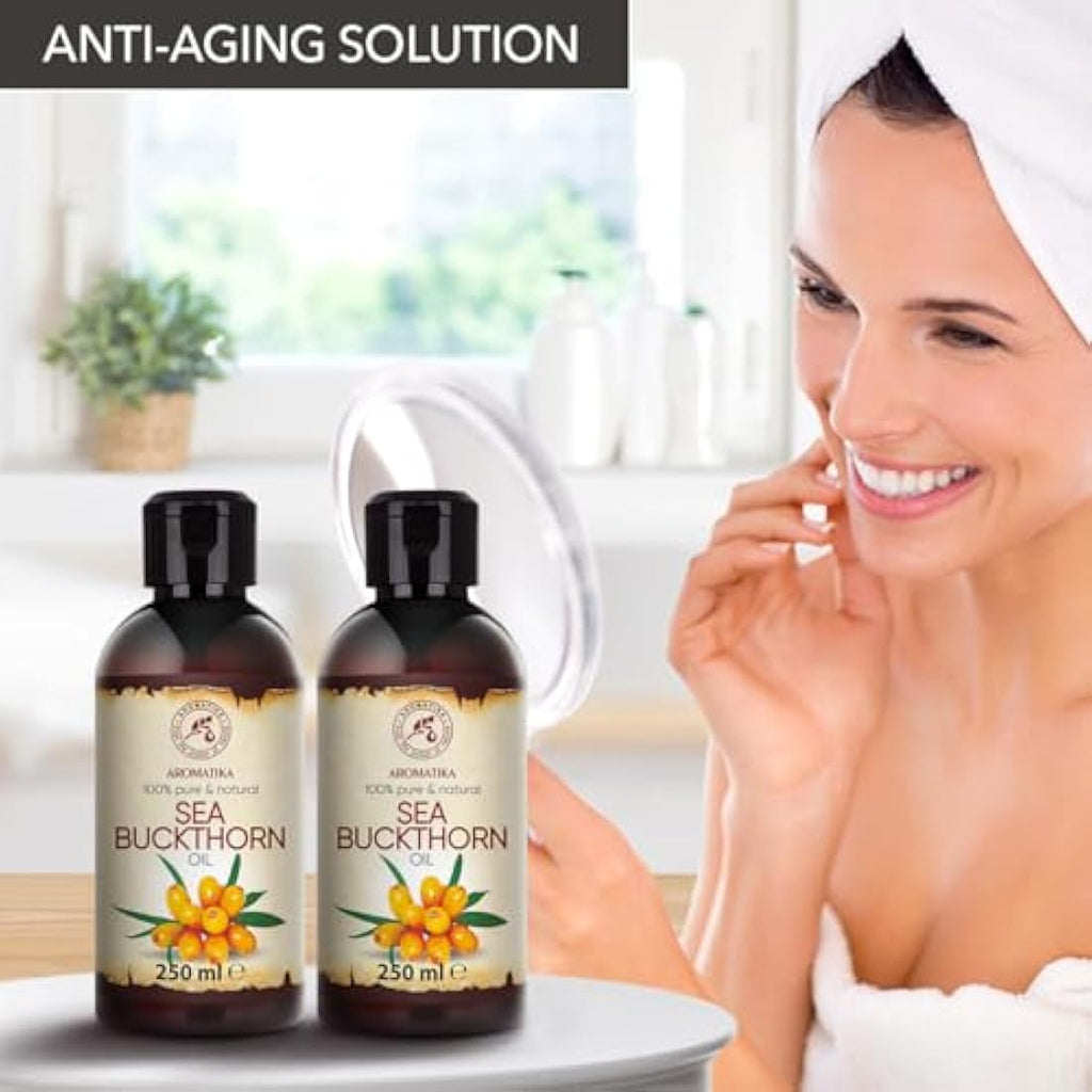 Sea Buckthorn Oil – 100% Pure Cold Pressed Set (2x250ml)
