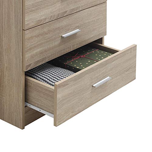 Timber Art Design 3 Drawer Chest - Sonoma Oak Matte Storage Unit