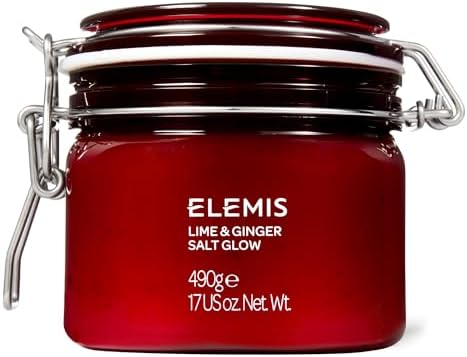 ELEMIS Frangipani Monoi Salt Glow – Hydrating Body Scrub Exfoliator 490g