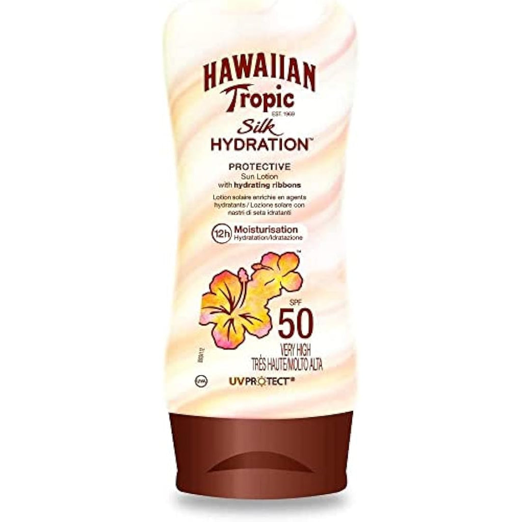 Hawaiian Tropic Silk Hydration SPF 50 Sunscreen Lotion - 3 x 180ml