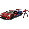 Jada Toys Marvel Spider-Man 2017 Ford GT 1:24 Die-Cast Model Car