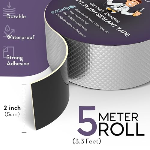 DIY Doctor Butyl Waterproof Tape – Aluminium Roof Sealant – 50mm x 5m
