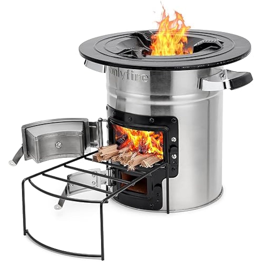 Stainless Steel Rocket Stove – Portable Wood Burning Camp Stove