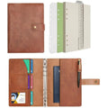 Jolof Store A5 Leather Refillable Notebook – Dot Grid Spiral Journal