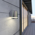 SolarCentre Truro Solar Outdoor Wall Light – Stainless Steel LED