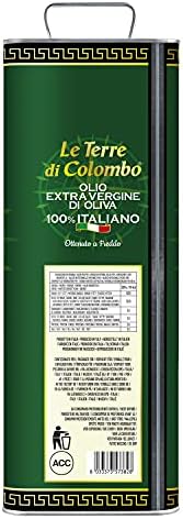 Le Terre di Colombo Extra Virgin Olive Oil – 100% Italian, 5L Tin