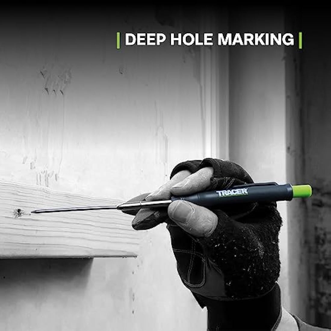 Tracer Deep Hole Construction Pencil Kit with 6 Leads and Site Holster