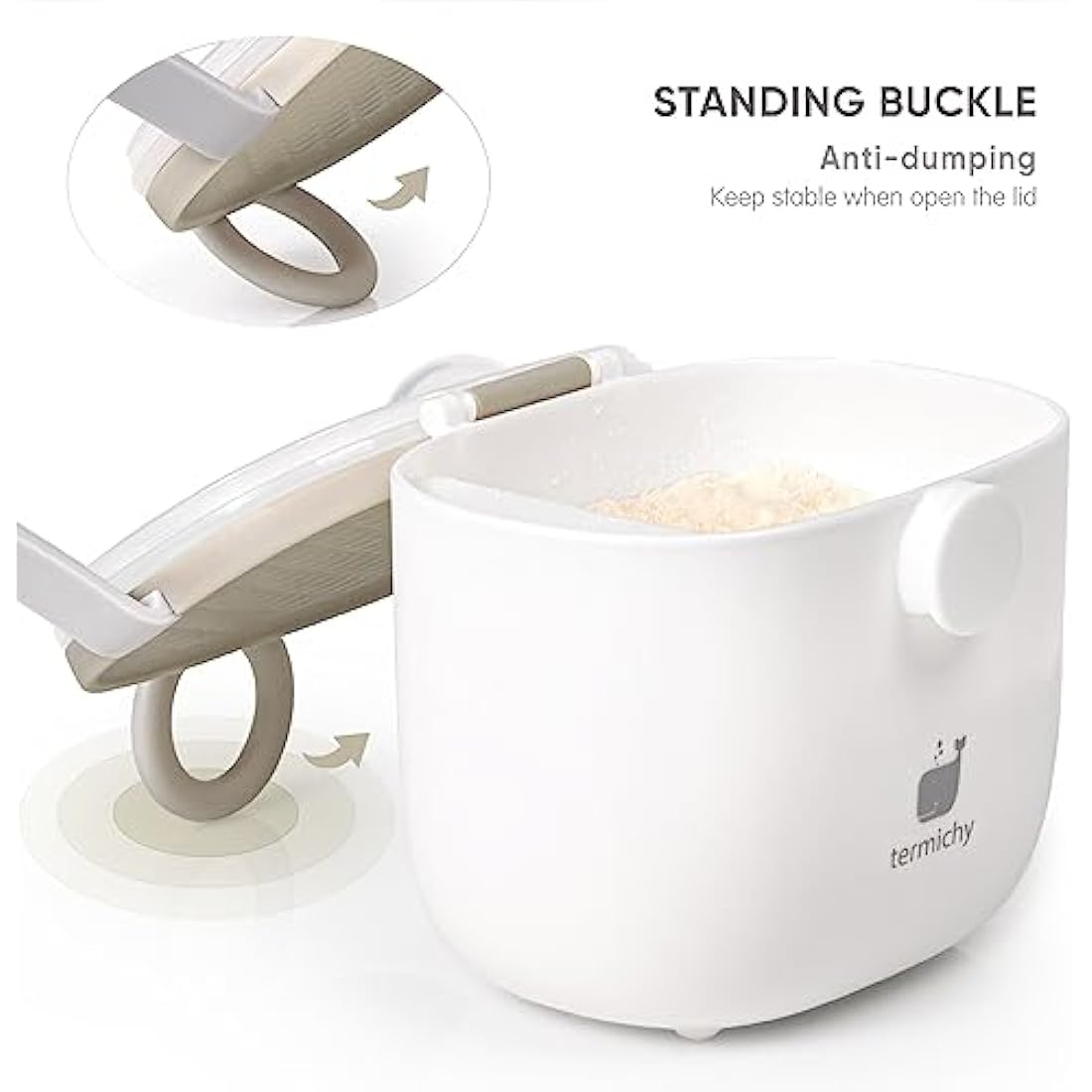 Termichy Portable Baby Milk Powder Dispenser – 250g Airtight Formula Box