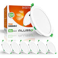 ALUSSO 22W LED Recessed Downlights | IP44 Ultra Slim CCT Dimmable - 6 Pack