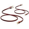 WOWLED 14 AWG OFC Speaker Cable with Banana Plugs, 3m Pure Copper 2 Pack