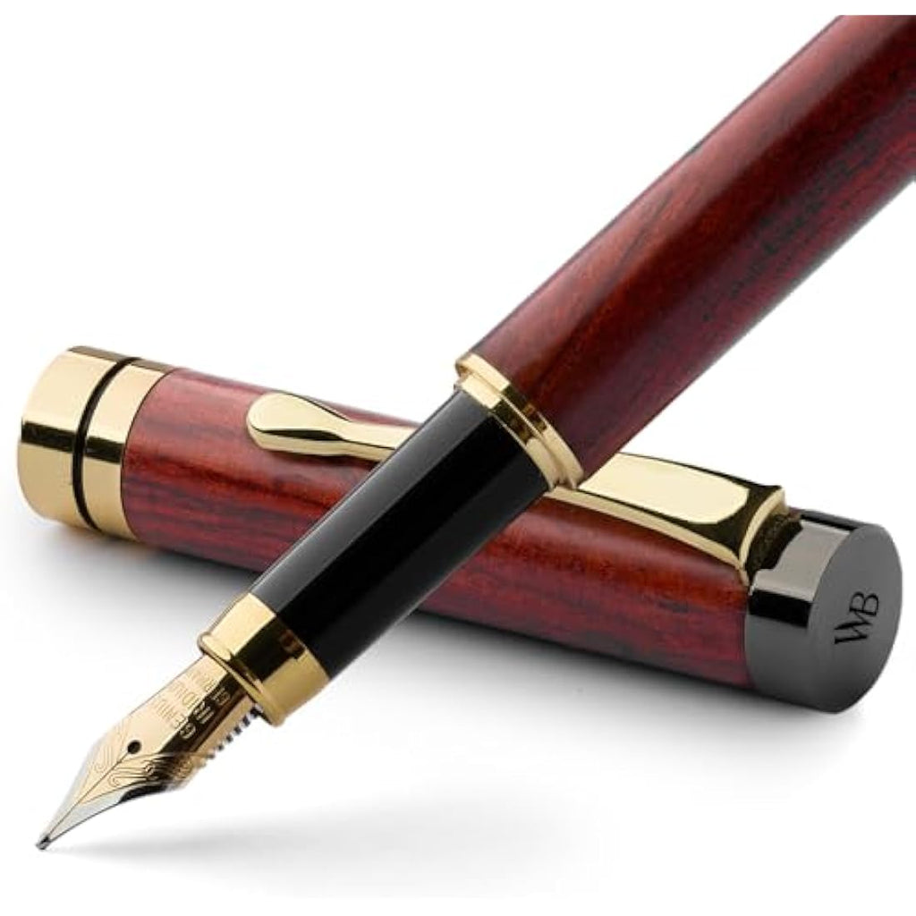Wordsworth & Black Rosewood Fountain Pen Set | Luxury Medium Nib
