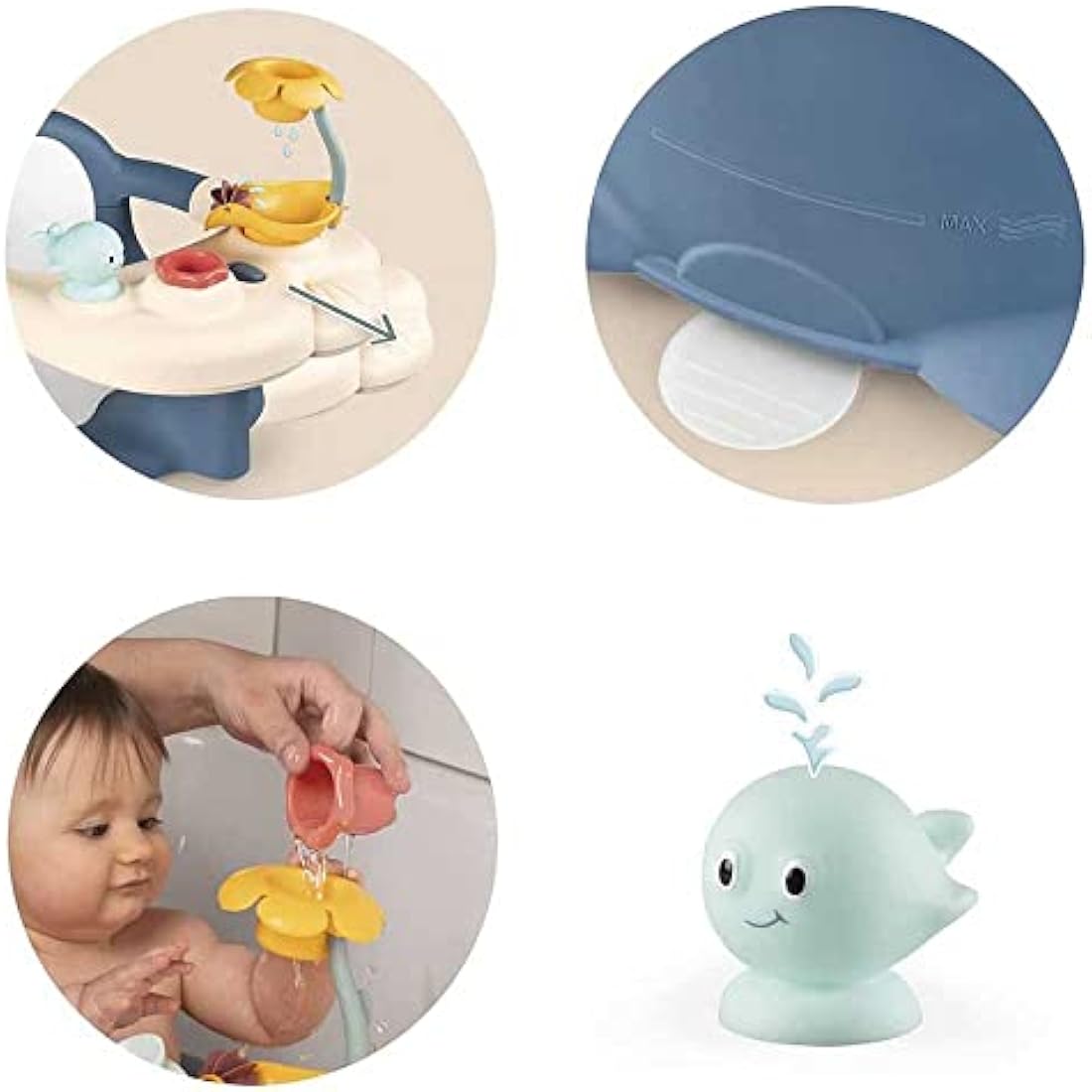 Smoby 2-in-1 Baby Bath Seat and Activity Table – 6 to 16 Months