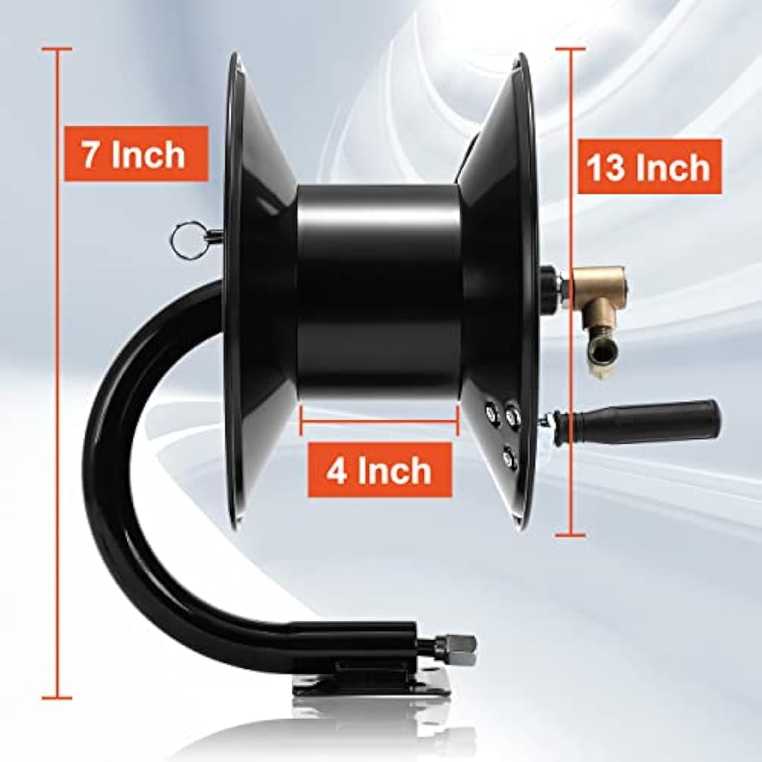 Tool Daily Heavy Duty Steel Pressure Washer Hose Reel | 100ft 4000 PSI