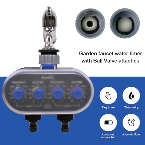 Aqualin Dual Outlet Hose Water Timer – Electronic Garden Irrigation System
