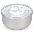 Zyliss Easy Spin 2 Salad Spinner – Large 6L Stainless Steel Serving Bowl