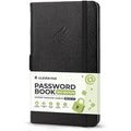Clever Fox Password Book 2nd Edition - Hardcover Login Organizer, Black