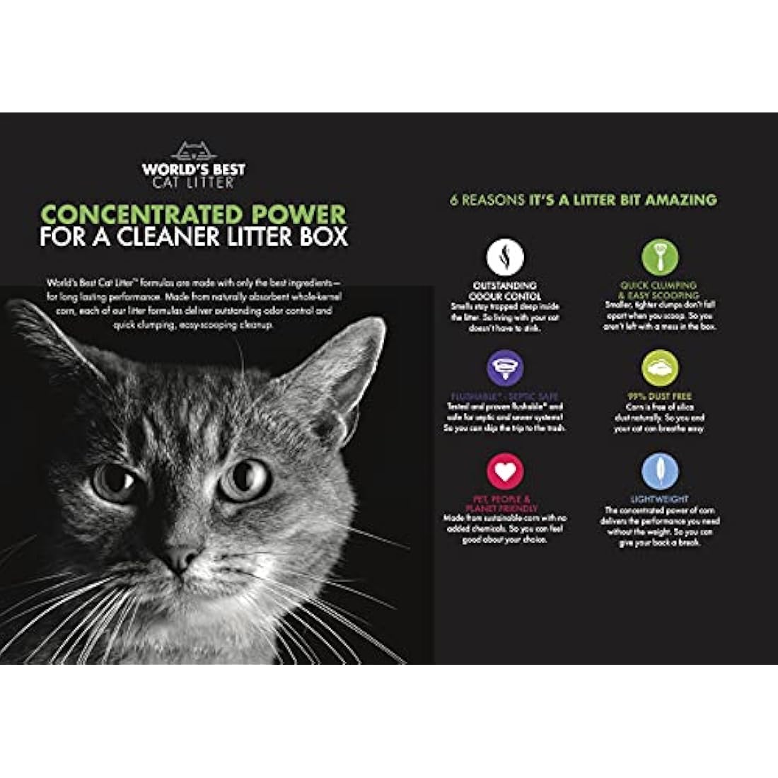World's Best Cat Litter Original Unscented Corn Litter - 14lb Bag