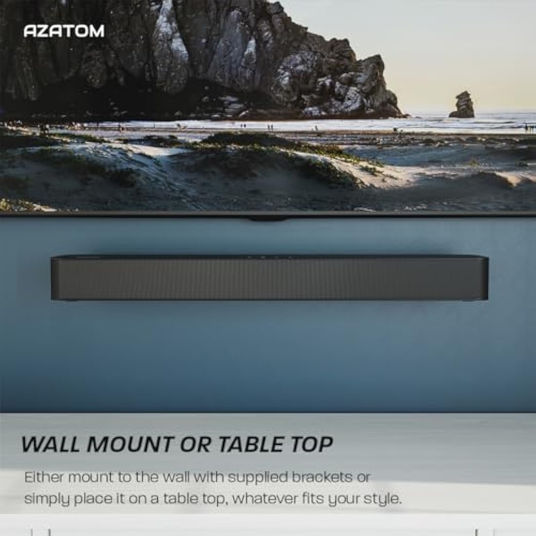 Azatom Studio Pulse 2 Soundbar | 120W 2.1 Surround Sound with Bluetooth