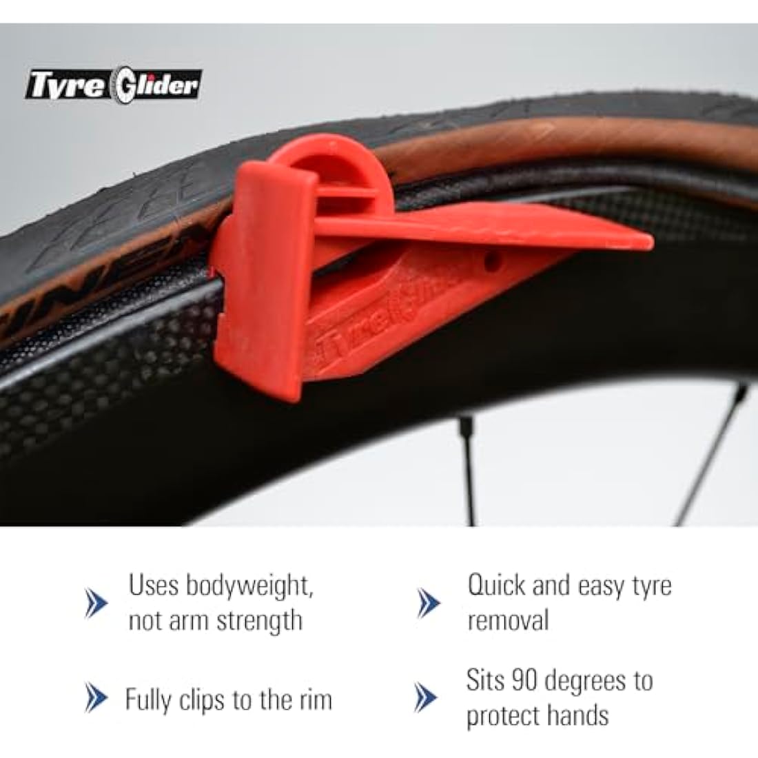 Tyre Glider – Patented Bicycle Tyre Lever for Road & Mountain Bikes