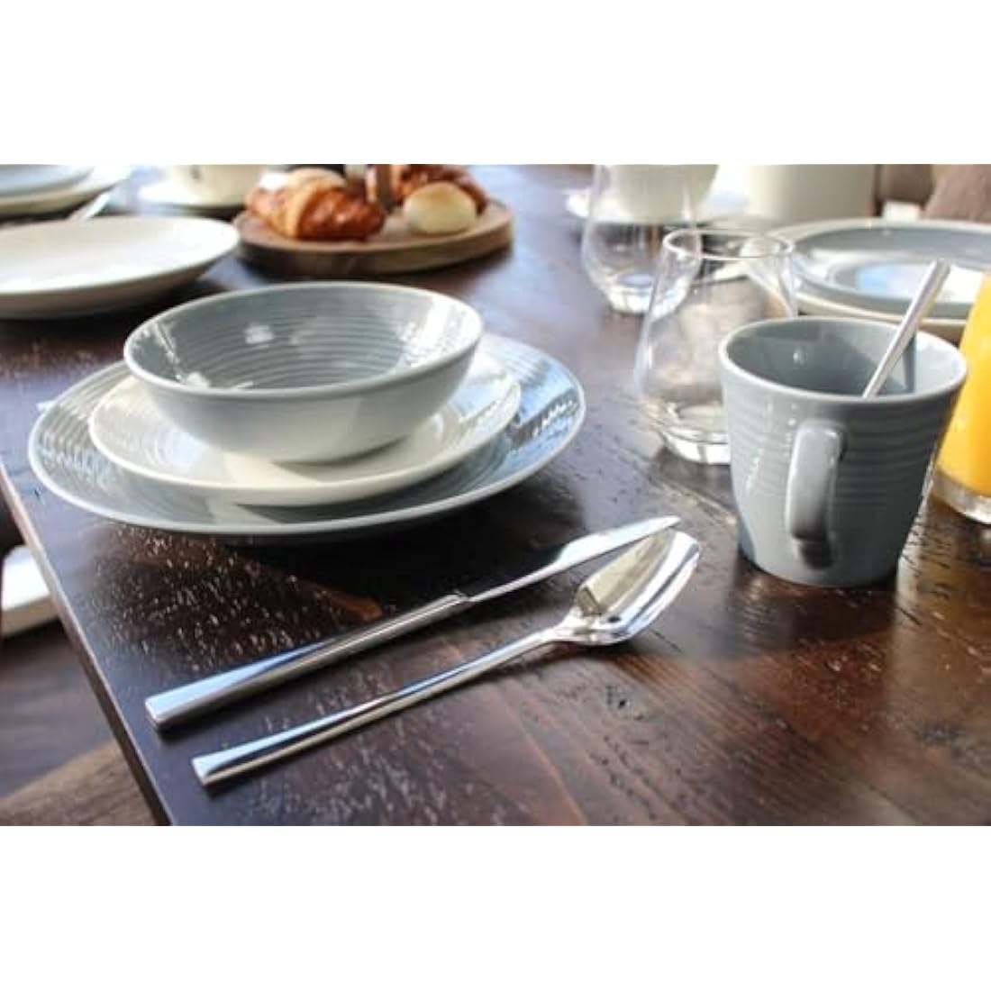 Royal Doulton Gordon Ramsay Maze White 12-Piece Stoneware Dinner Set