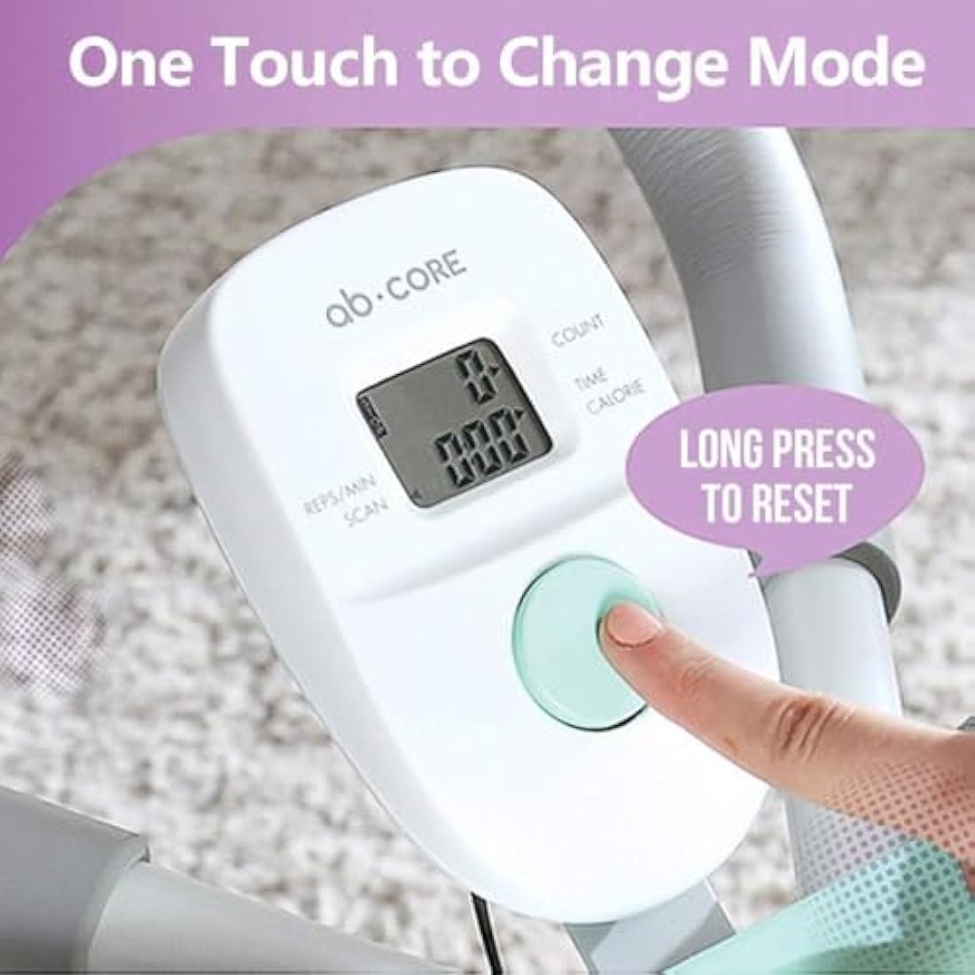 Leikefitness AB9300 Ab Trainer – Foldable Core Workout Machine with LCD