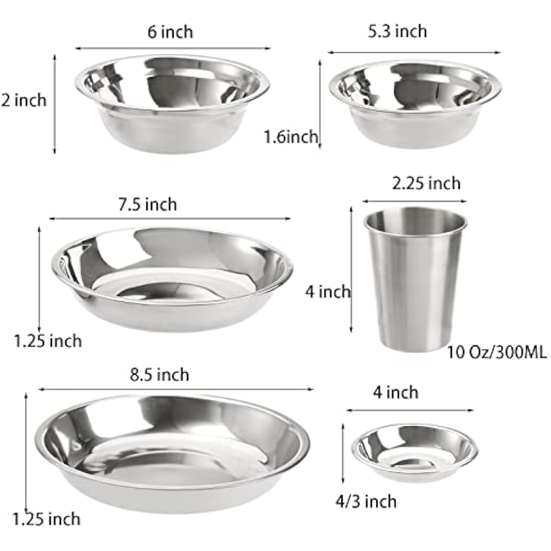 TOPZEA 26-Piece Stainless Steel Camping Mess Kit | Outdoor Dish Set