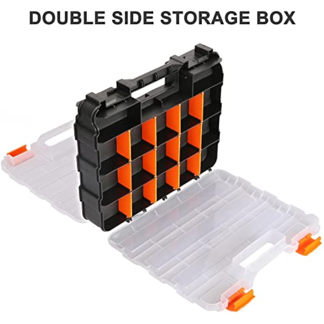 CASOMAN Double Side Tool Organizer – 48 Removable Dividers, 2-Pack