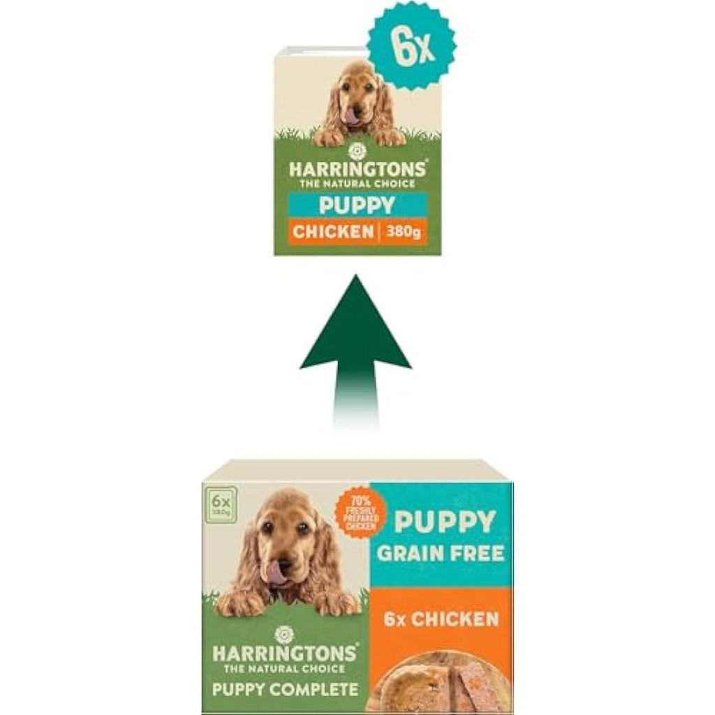 Harringtons Grain Free Puppy Wet Food – Chicken & Potato 6x380g