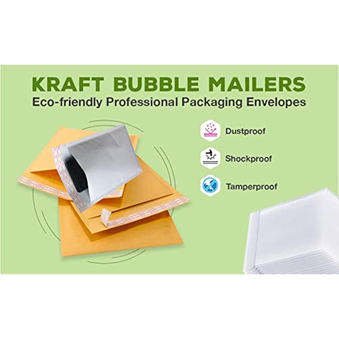 NaXew A3 Padded Bubble Mailers | Self-Seal Protective Envelopes - 10 Pack
